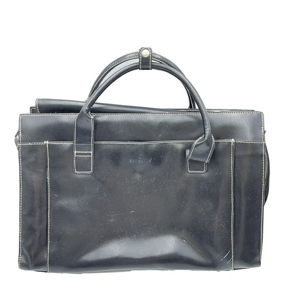 Samsonite Other - Samsonite Messenger Bag Laptop Case Black Leather Carry On